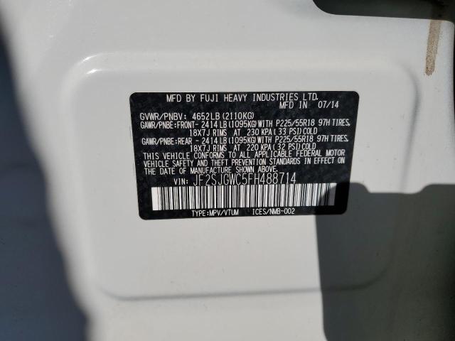 JF2SJGWC5FH488714 Subaru Forester 2.0xt Touring