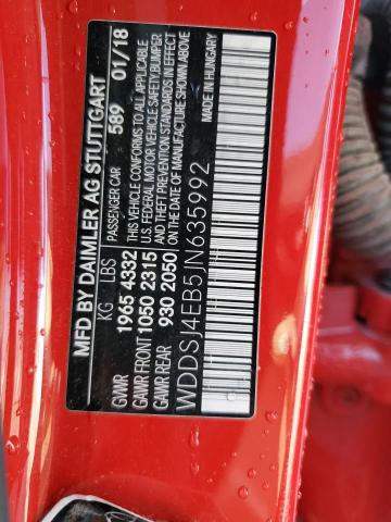 WDDSJ4EB5JN635992 Mercedes-Benz CLA 250