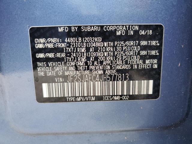 JF2SJAEC4JH577813 Subaru Forester 2.5i Premium