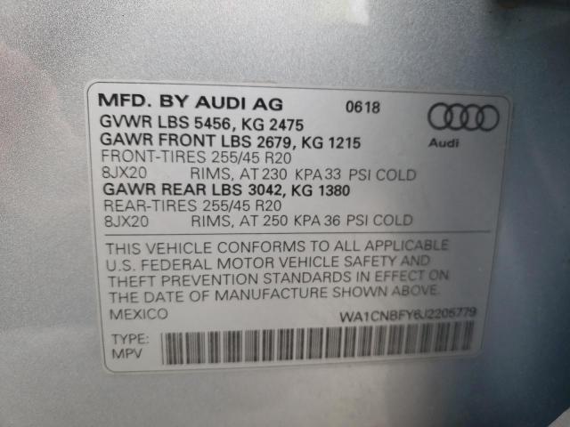 2018 AUDI Q5 PRESTIG - WA1CNBFY6J2205779