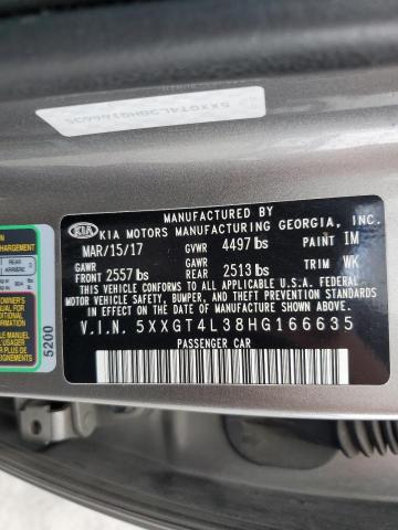 5XXGT4L38HG166635 KIA Optima Lx