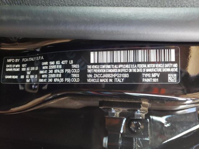 ZACCJABB2HPG31093 Jeep Renegade Latitude