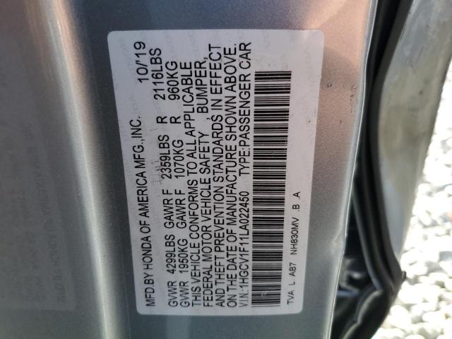 1HGCV1F11LA022450 | 2020 HONDA ACCORD LX