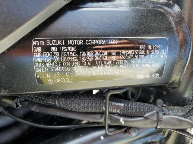 2022 SUZUKI GSX-S750 M - JS1C533B8N7100269