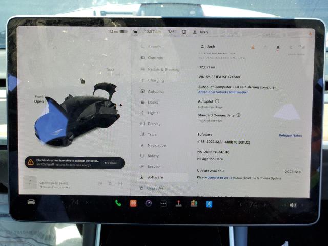 5YJ3E1EA1KF424569 Tesla MODEL 3