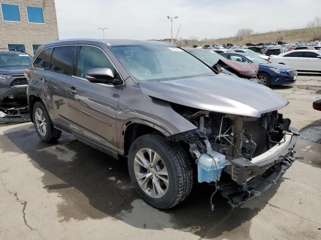 VIN 5TDJKRFH8ES035907 2014 Toyota Highlander, Xle no.4