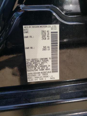 1N4BL4DVXNN408566 Nissan ALTIMA SV