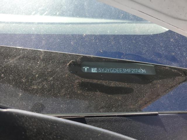 5YJYGDEE3MF217494 Tesla Model Y