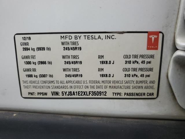 5YJSA1E2XLF350912 Tesla MODEL S