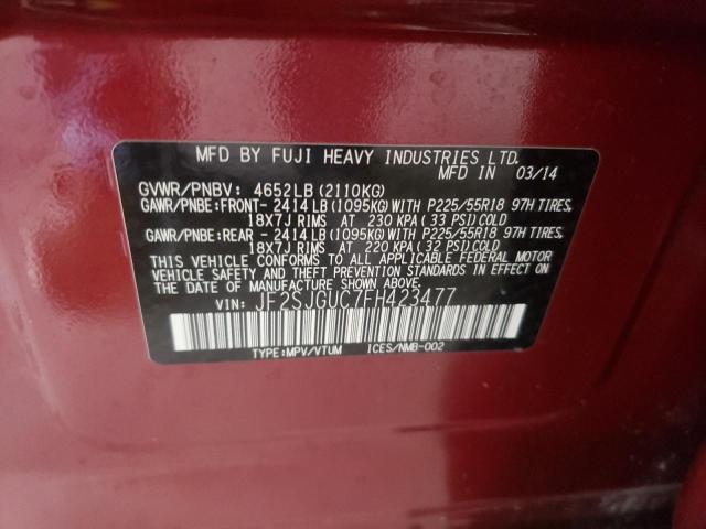 JF2SJGUC7FH423477 Subaru Forester 2.0xt Touring