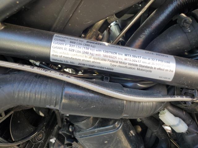 2013 DUCATI STREETFIGH ZDM11BMV1DB014880