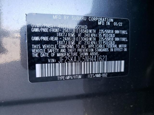 JF2SKAJC5NH441621 Subaru Forester Sport
