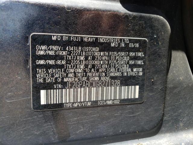 JF2GPABCXG8271328 Subaru Crosstrek Premium