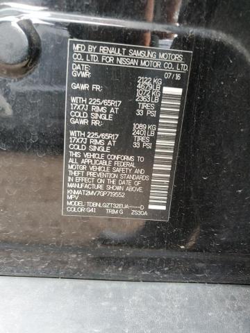 KNMAT2MV7GP719552 Nissan ROGUE S
