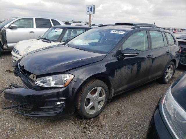Volkswagen salvage cars for sale: 2017 Volkswagen Golf Sportwagen S