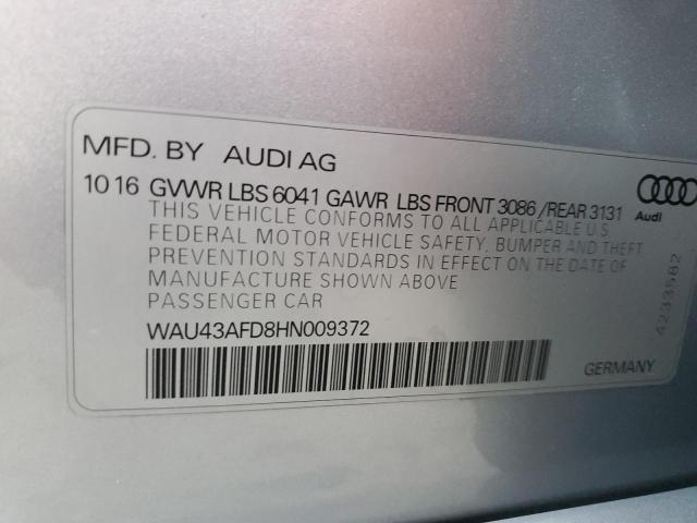 2017 AUDI A8 L WAU43AFD8HN009372