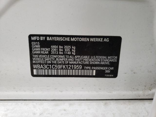 WBA3C1C59FK121959 BMW 328 I Sulev