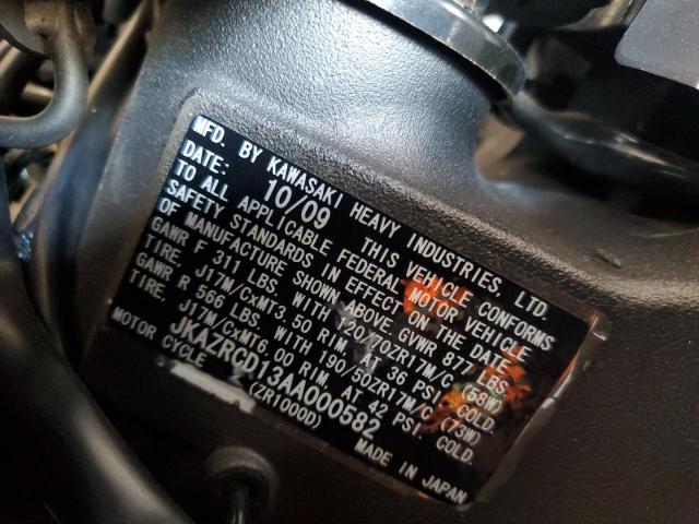 2010 KAWASAKI ZR1000 D - JKAZRCD13AA000582