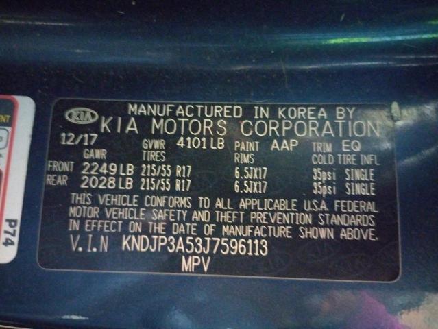 KNDJP3A53J7596113 KIA SOUL +