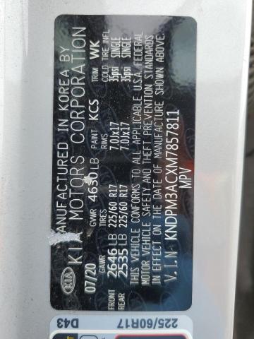 KNDPM3ACXM7857811 KIA Sportage Lx