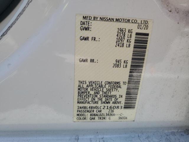 1N4BL4BV0LC216083 Nissan ALTIMA S