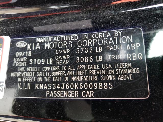 2019 KIA K900 LUXUR - KNAS34J60K6009885