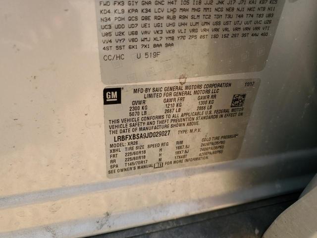 2018 BUICK ENVISION P - LRBFXBSA9JD029027