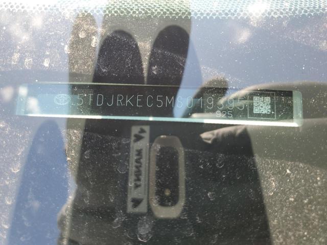 5TDJRKEC5MS019395 Toyota SIENNA XLE