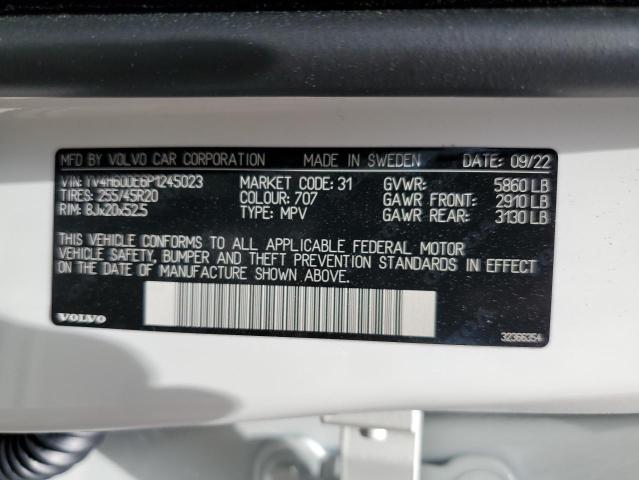 2023 VOLVO XC60 PLUS YV4H60DE6P1245023