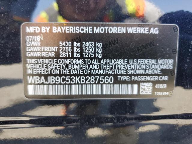 WBAJB9C53KB287560 BMW M550xi