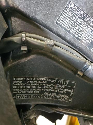 2012 BMW S 1000 RR - WB1053404CZL15605