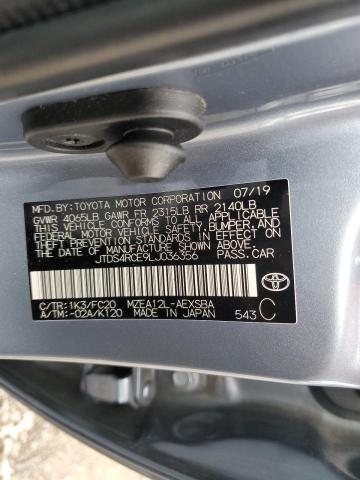 Toyota COROLLA SE 2020 JTDS4RCE9LJ036356 Image 12