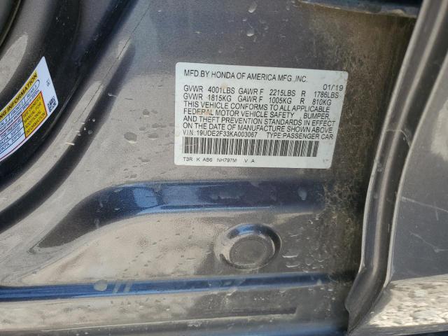 19UDE2F33KA003067 Acura ILX