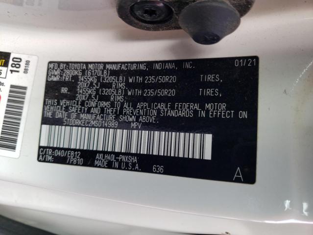 2021 TOYOTA SIENNA XSE - 5TDDRKEC2MS014989