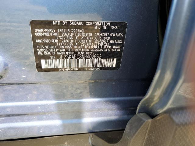JF2SKAEC8NH402662 Subaru Forester Premium