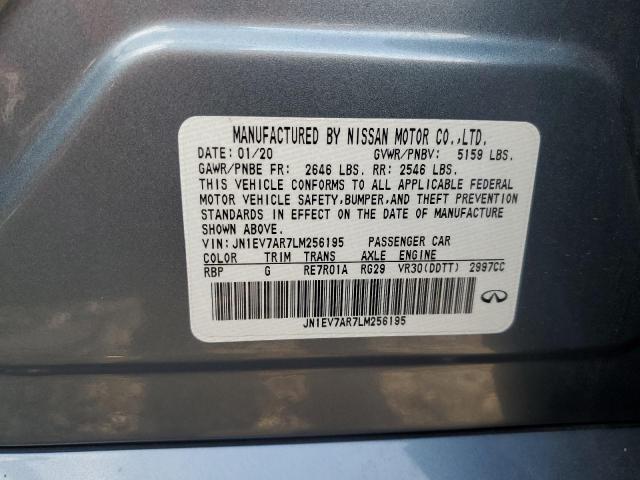 2020 INFINITI Q50 PURE - JN1EV7AR7LM256195