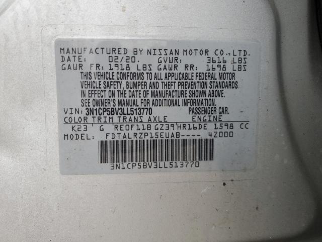 3N1CP5BV3LL513770 Nissan KICKS S