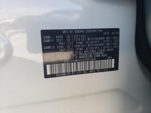 4S4WMACD0L3459594 Subaru Ascent Premium