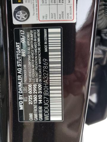 2017 MERCEDES-BENZ S 63 AMG - WDDUG7JB0HA327869