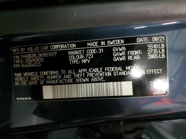 2022 VOLVO XC60 B6 IN - YV4062RL0N1951577