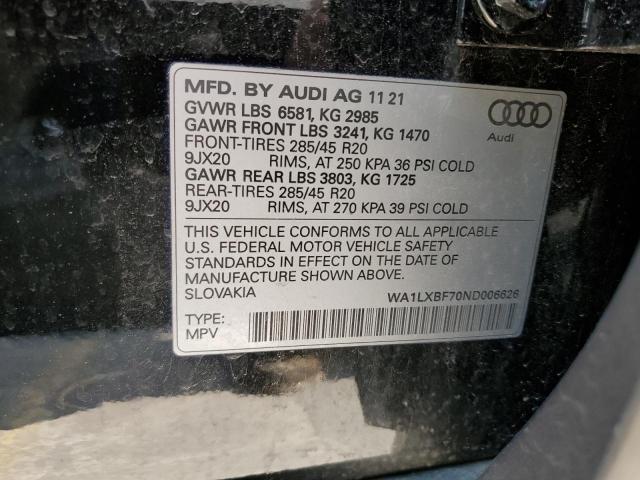 WA1LXBF70ND006626 2022 AUDI Q7, photo no. 14