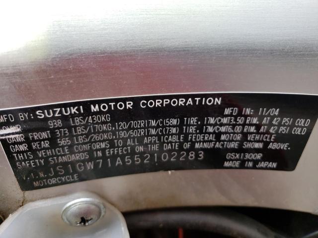 2005 SUZUKI HAYABUSA - JS1GW71A552102283