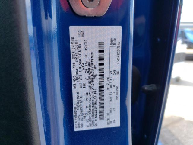 2021 FORD BRONCO FIR 1FMEE5EP5MLA41511