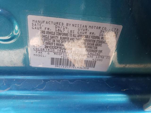 3N1CE2CP7EL436358 Nissan Versa Note S