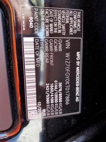 2019 MERCEDES-BENZ SPRINTER 1 W1Z70FGY0KT017886