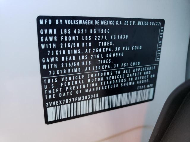 2023 VOLKSWAGEN TAOS SE - 3VVEX7B27PM303049