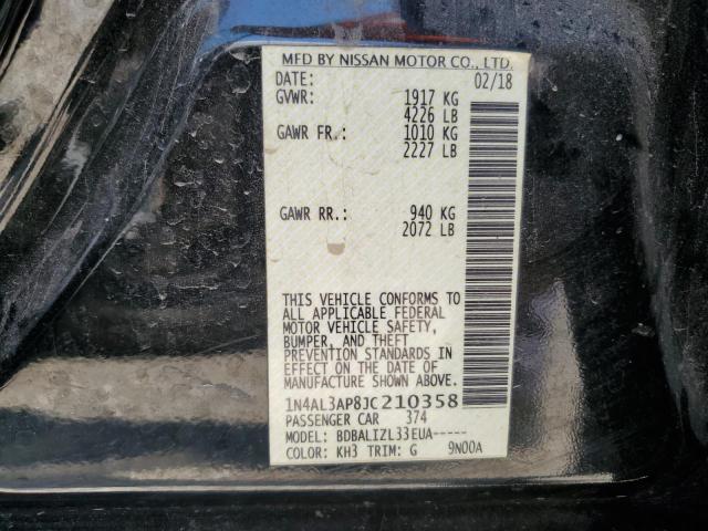 1N4AL3AP8JC210358 Nissan ALTIMA 2.5