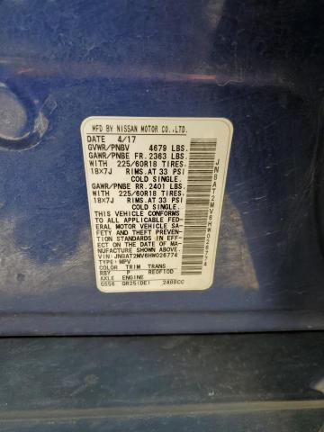 JN8AT2MV6HW026774 Nissan ROGUE S
