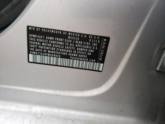 2015 VOLKSWAGEN JETTA BASE - 3VWD17AJ9FM288828