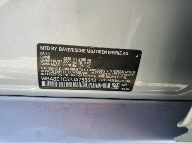 2018 BMW 330E - WBA8E1C52JA758643